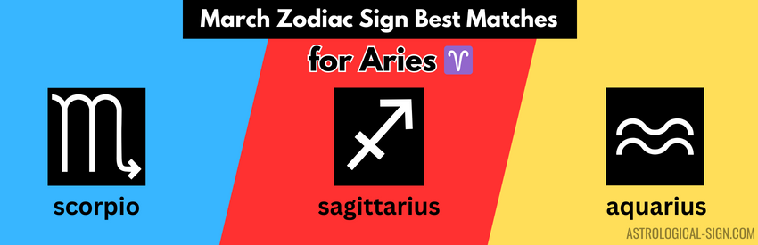 March Zodiac Sign Best Matches for Aries